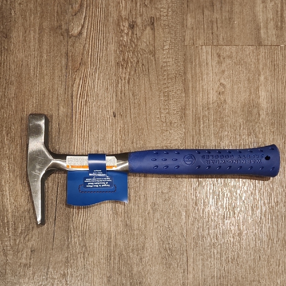 Estwing Blue Shock Reduction Brick Hammer - Picture 3 of 5
